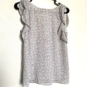 H&M flutter sleeve blouse
